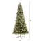 9ft. Pre-Lit Frosted Swiss Pine & Berries Artificial Christmas Tree with Clear LED Lights